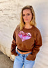 Heart Hoodie - Cropped Sweatshirt