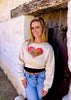 Heart Hoodie - Cropped Sweatshirt