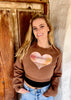 Heart Hoodie - Cropped Sweatshirt