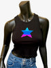 Heart Tank - Black Cropped Fit