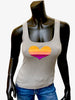 Heart Tank - Light Grey Classic Fit