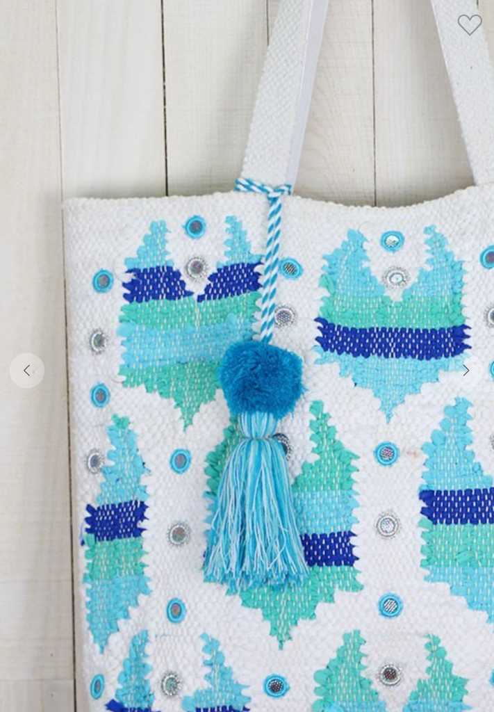 BG509 - Large Tote w/ Pom Pom