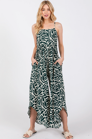 D2702 - Round Hemmed Jumpsuit