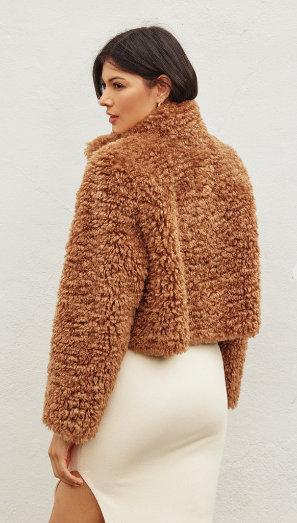 D2733 - Toffee Fur Jacket