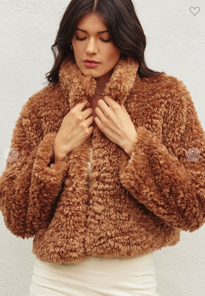 D2733 - Toffee Fur Jacket